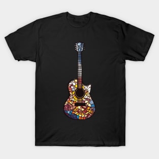 Funny Guitar Gift Retro Vintage Music Guitar T-Shirt